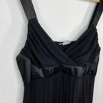 Motherhood Maternity Black Satin Trim Sleeveless Mini Dress Women's Size Large L Photo 3