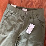 NWT Curve Appeal Utilitarian Army Green Cargo Straight Leg Pants Size 2 NEW Photo 6