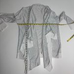 Eileen Fisher Linen, Cotton Slub White Stripe Cascading Cardigan L Photo 1