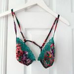 Victoria's Secret Victoria’s Secret Vintage Red Pink Green Plaid Paisley Bralette Kimono Set Photo 7