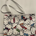 2018 Hello Kitty White Tote‎ Purse Bag Fab NY Sanrio 13 x 10" + 10" Handles Photo 0