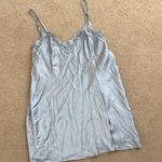 Victoria's Secret Baby Blue Satin Vintage Slip Lace Dress Photo 0