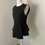 Theory  black peplum sleeveless top size M Photo 2