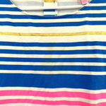 Lilly Pulitzer size small long sleeve striped dress blue white yellow pink Photo 4