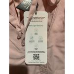 Velvet Heart Pink Tencel Flutter Sleeve Tie Neck Button Front Blouse Shirt M Photo 3