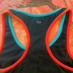 splits 59 black neon orange & blue trim sports bra racer back Photo 3