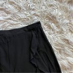 JustFab NWT  Black Ruffle Midi Skirt Photo 4