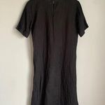 Anthropologie NWT Stateside Vivienne Linen Midi Dress In Black Photo 2