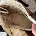 Artisan Quilted  embroidered Chic-a-dee double handle satchel. Photo 7