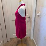 DO+BE  Fuschia Halter Type Satin Mini Dress in Size Medium Photo 3