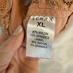 Serra  Lace Bralette in Warm Brown Feminine Cottagecore XL Photo 2