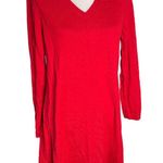 Eileen Fisher Eileen Fischer Merino Wool Asymmetrical Sweater Side Slit Dress Red Size Medium Photo 7