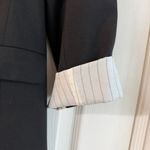 Nordstrom Hinge Brand Classic Black 2 Button Blazer with Contrast Cuffs Size Med Photo 3