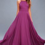 Lulus Magenta Long Maxi Dress Photo 0
