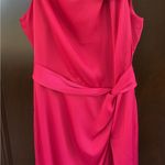 Banana Republic NWT  Tie Neck
Sleeveless Sheath Midi Dress Fuchsia size 0 Photo 2