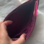 Coach  Burgundy Crossgrain Clutch Wristlet Wallet 9x5 Photo 2