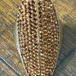 Henri Bendel Tribal ring size 10 In Gold Tone Orange/Brown Stones‎ Photo 0