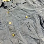 Orvis  Chambray 100% Organic Cotton Button Down Shirt Size Medium EUC Photo 1