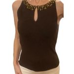 Loft Ann Taylor  Rock beaded‎ sweater tank top​ Photo 3