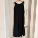 Eileen Fisher 100% Silk Black Maxi Dress Size Medium Photo 1