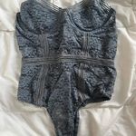 Lace Lingerie Bodysuit Blue Photo 0
