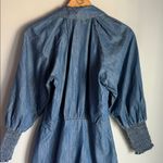 Veronica Beard Allie Ruched Chambray Minidress XS Photo 8