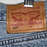 Levi's  501 Shorts Womens 30 Blue Comfort Distressed Button Fly Cut Offs‎ Western Photo 5