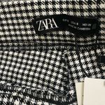 ZARA Black and White Houndstooth Pants Photo 4