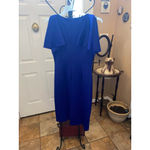 Eliza J Women's Blue Embellished Sheath Dress Size 12 Photo 7