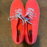 Vans  Women's Neon Orange Canvas Sneakers Photo 0