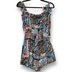 NWOT Haptics by Holly Harp Boutique Women's Paisley Floral Romper Small Blue Photo 1