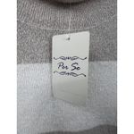 Per Se  Sweater Womens Turtleneck‎ Stripe Pullover Tuape White Size XL Photo 1