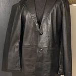 NWT Muubaa 100 Percent Leather Black Leather Jacket Blazer Size 6 Photo 0