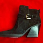 Antonio Melani NWT! Peatrie Black Suede Booties, Size 6.5 with 3” heels Photo 1