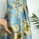 Eliza J 🆕 Jacquard Brocade Floral Midi Flare Dress Photo 9