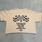 Brandy Melville Crop T-Shirt Graphic White Photo 1