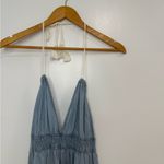 Lovestitch Light Blue Halter Maxi Dress Photo 6