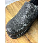 Women's Klogs Black Silver Naples Mules & Clogs Size 7 Photo 4