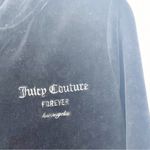Juicy Couture x FOREVER 21 Black Velvet Velour 2 Piece Track Suit, Size Medium Photo 3