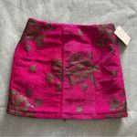 Free People  Moving On gold pink mini skirt size 2 Photo 1