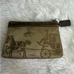 Coach  Brown Signature Carriage Pouch Photo 1