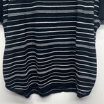 Avenue Striped Neutral Womens Short Sleeve Sweater Size 26/28 Stretch Gray Black Photo 7