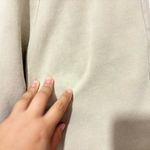 TNA Aritzia Sweatpants Womens Khaki Cozy Fleece Boyfriend Fit Size XS Tan Photo 9