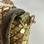Vintage Gold Mesh Clutch Purse with Chain Strap Photo 8