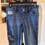White House | Black Market WHBM Floral Embroidered Skinny Crop Jeans 2P Photo 1