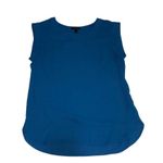 J.Crew  Womens Top Size 4 Blue Sleeveless Career Office Layering Shell Round Neck Photo 2