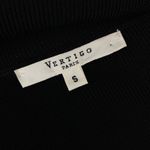 Vertigo  Paris Black Lace & Sequin Button Front Knit Cardigan Sweater Small Photo 10