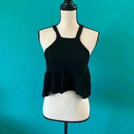 Stone Cold Fox  Liam black tank crop top in size m/l Photo 2