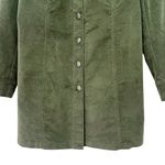 House of Harlow 1960 Corduroy Shirt Dress Size XL Olive Green Long Sleeve Mini Photo 4