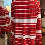 Pink Clover  Red and White Striped Sweater Viscose/Nylon Blend Photo 4